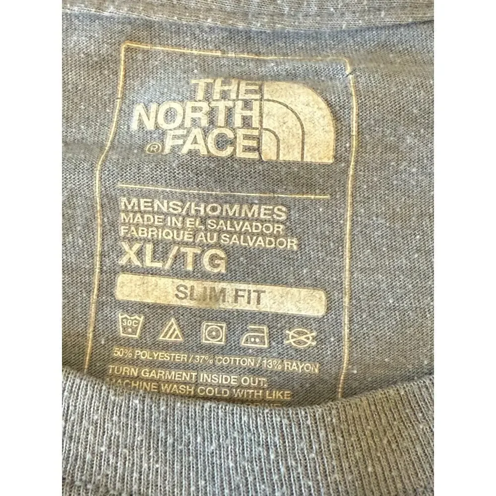 THE NORTH FACE Tee T-Shirt Dusty Blue Men's size XL Outdoors Hiking Camping